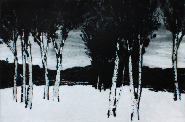 새벽-21444(Day break-21444) | 30x45cm | Drypoint | 2014